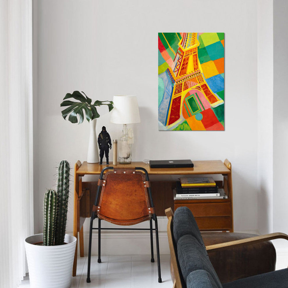 "Tour Eiffel (Tower)" by Robert Delaunay, Canvas Print, 26x18"