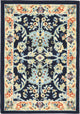 Unique Loom Navy Blue Washington Sialk Hill 2' 2 x 3' 0 Area Rug