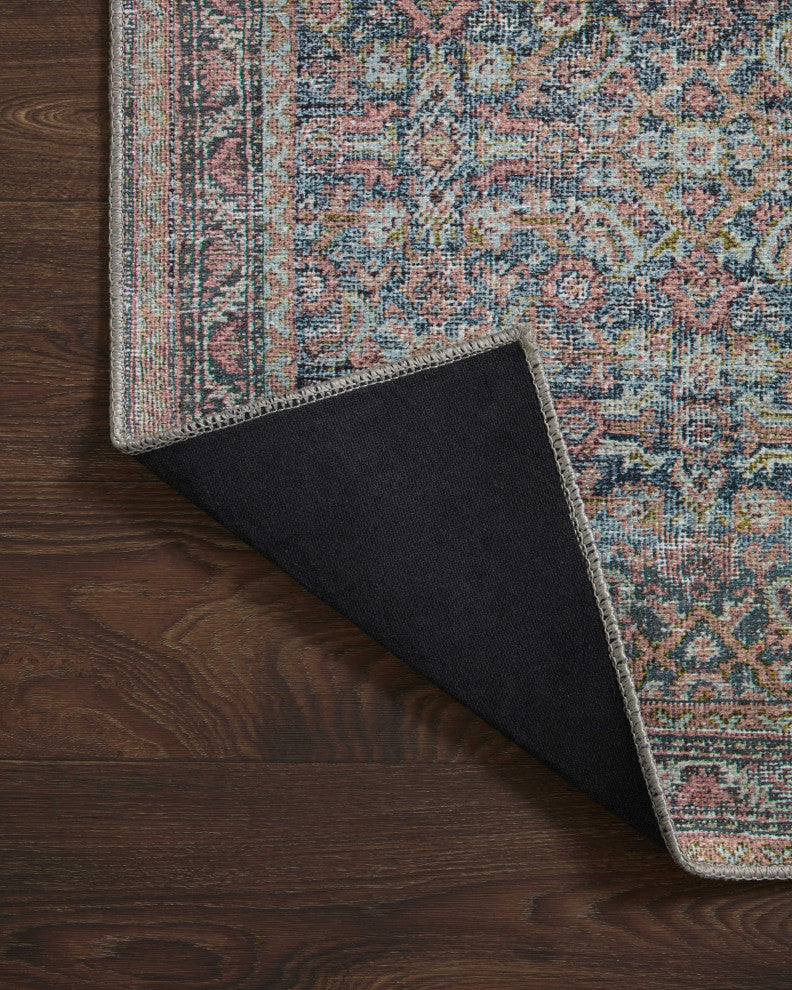 Loloi II Adrian Denim / Multi 2'-6" x 7'-6" Runner Rug
