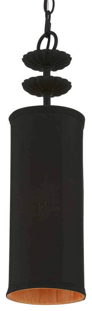 Livex Lighting 1 Light Black Mini Pendant