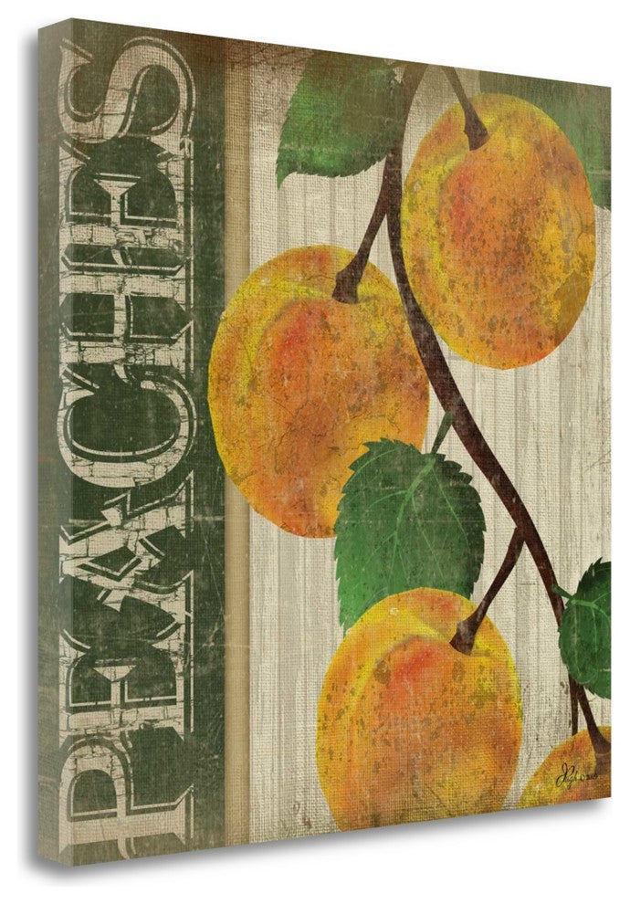 "Peaches" By Jennifer Pugh, Giclee Print on Gallery Wrap Canvas, Ready to Hang