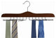 Wooden Tie Hanger, Walnut and Chrome