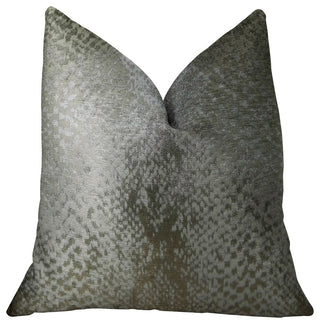 Venetian Silver Handmade Luxury Pillow, 18"x18"