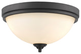 Bordeaux 3 Light Flush Mount in Bronze