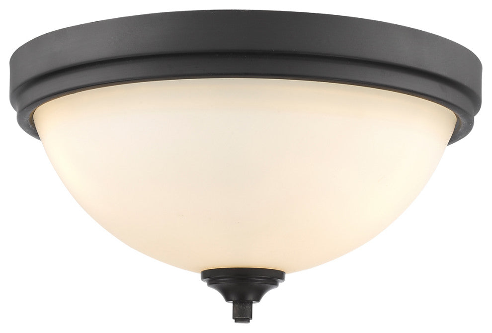 Bordeaux 3 Light Flush Mount in Bronze
