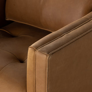 Kiera Swivel Chair-Palermo Cognac