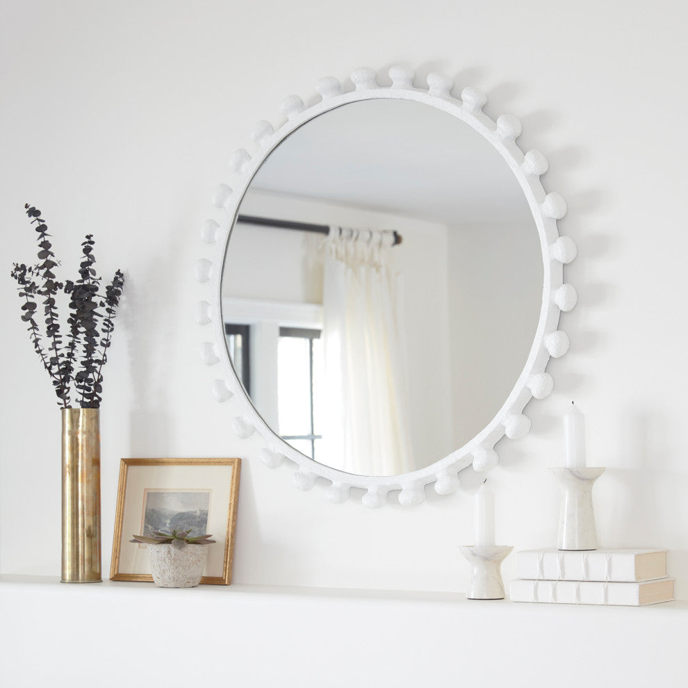 Klein Marble Candle Holders, 2-Piece Set, White