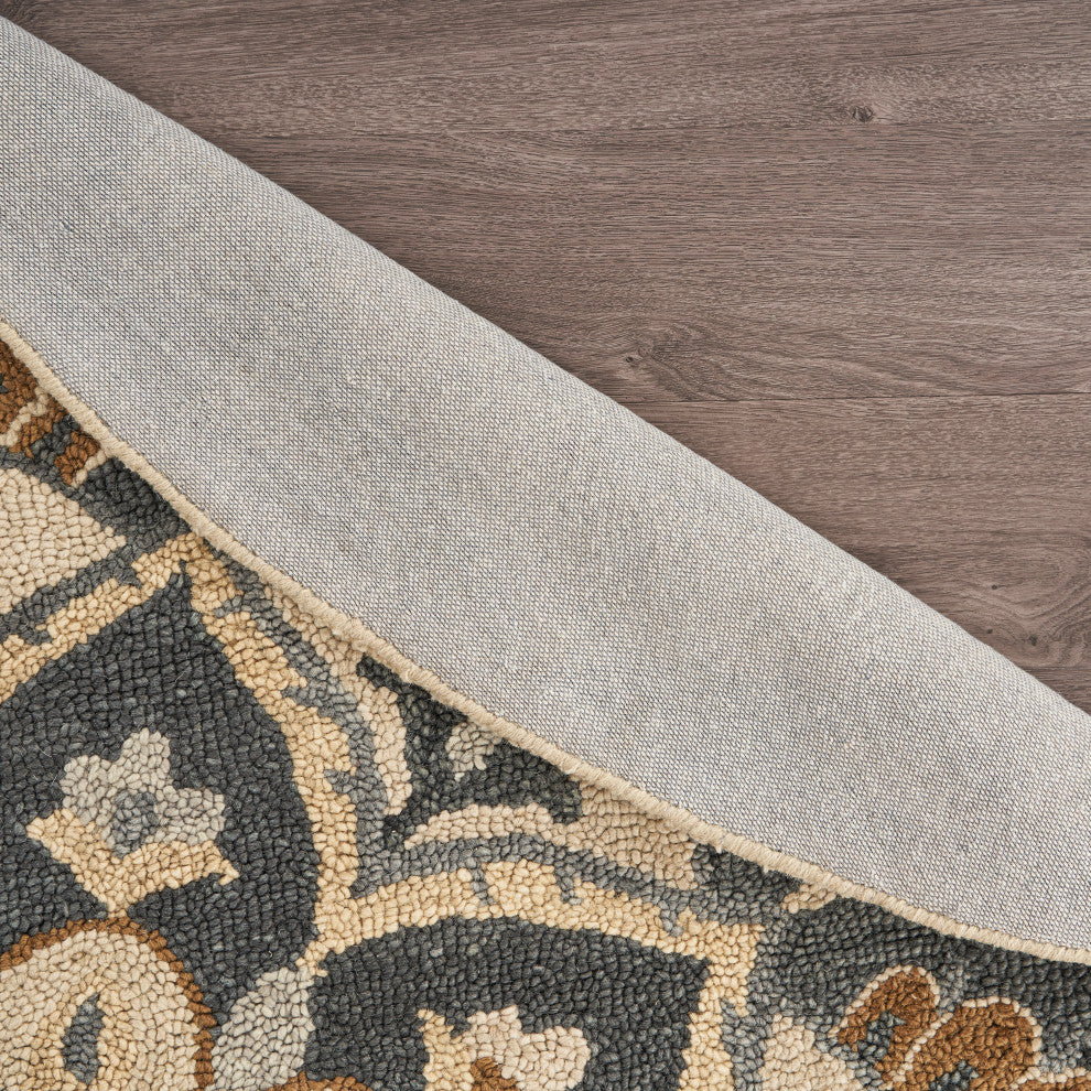 Floret Forever Mandala Area Rug, 6' Round
