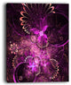 "Glossy Bright Purple Fractal Flower" Floral Wall Art Canvas, 30"x40"