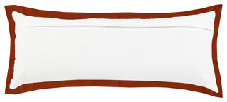 Kassia Empire Bordered Throw Pillow, 14"x36"