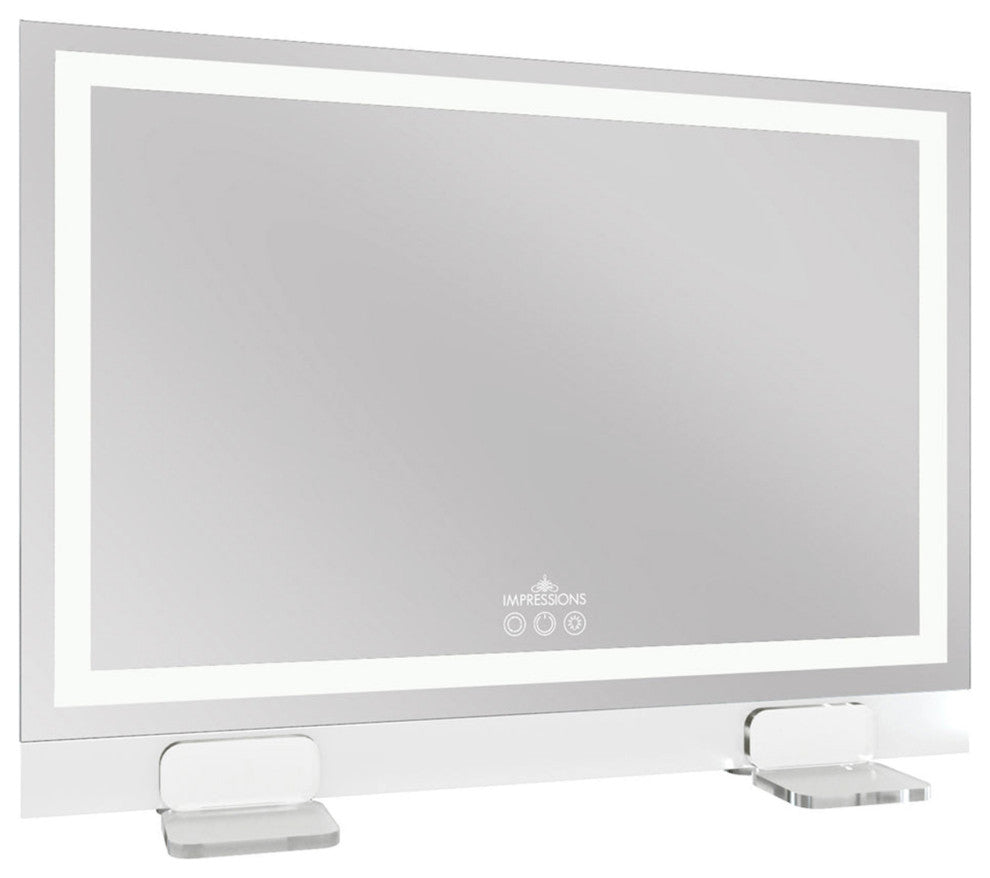 Glamour Tri Tone Wide LED Makeup Mirror With Light