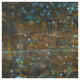 "Blue and Bronze Dots IX" Digital Paper Print by Danhui Nai, 20"x20"