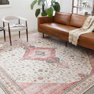 Loloi II Skye Area Rug, Ivory/Berry, 3'6"x5'6"