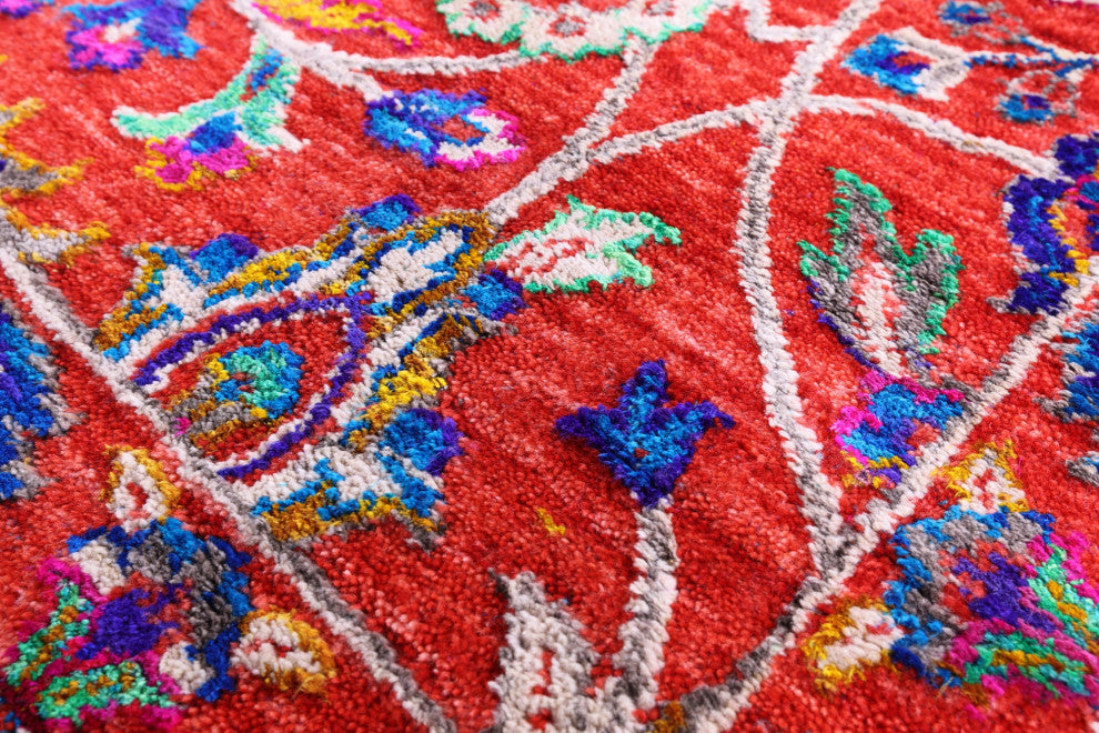 Persian Handmade Wool & Silk Rug 8' 11" X 11' 11" - Q14921