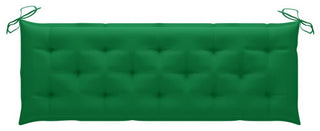 vidaXL Patio Bench Wooden Bench Loveseat with Cushion Solid Wood Eucalyptus