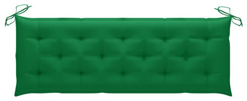 vidaXL Patio Bench Wooden Bench Loveseat with Cushion Solid Wood Eucalyptus