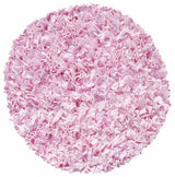 Shaggy Raggy Pink Area Rug, 4' Round