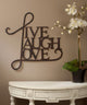 Live, Laugh, Love Wall Decor, Antique Copper