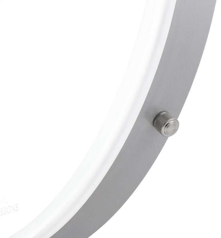 Monarch Pro Vanity Mirror, Silver, Led Strip Light