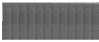Ember Lead 12-Panel Track Extendable Vertical Blinds 140-260"W