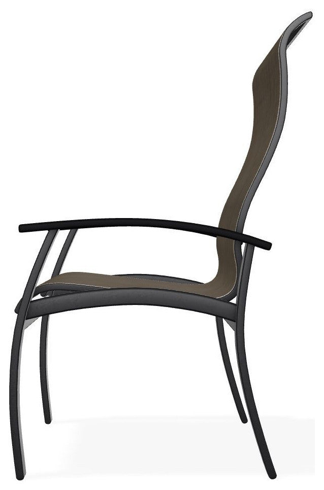 Belle Isle Sling Outdoor Dining Chair, Kora/Black