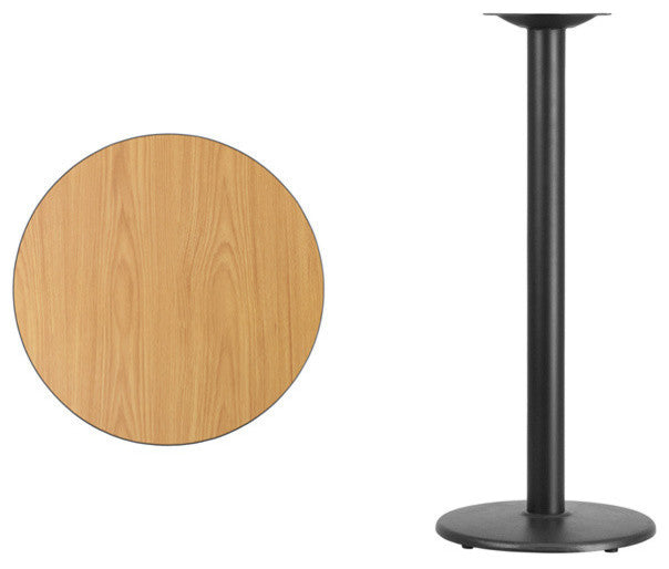 Round Natural Table Top XU-RD-24-NATTB-TR18B-GG