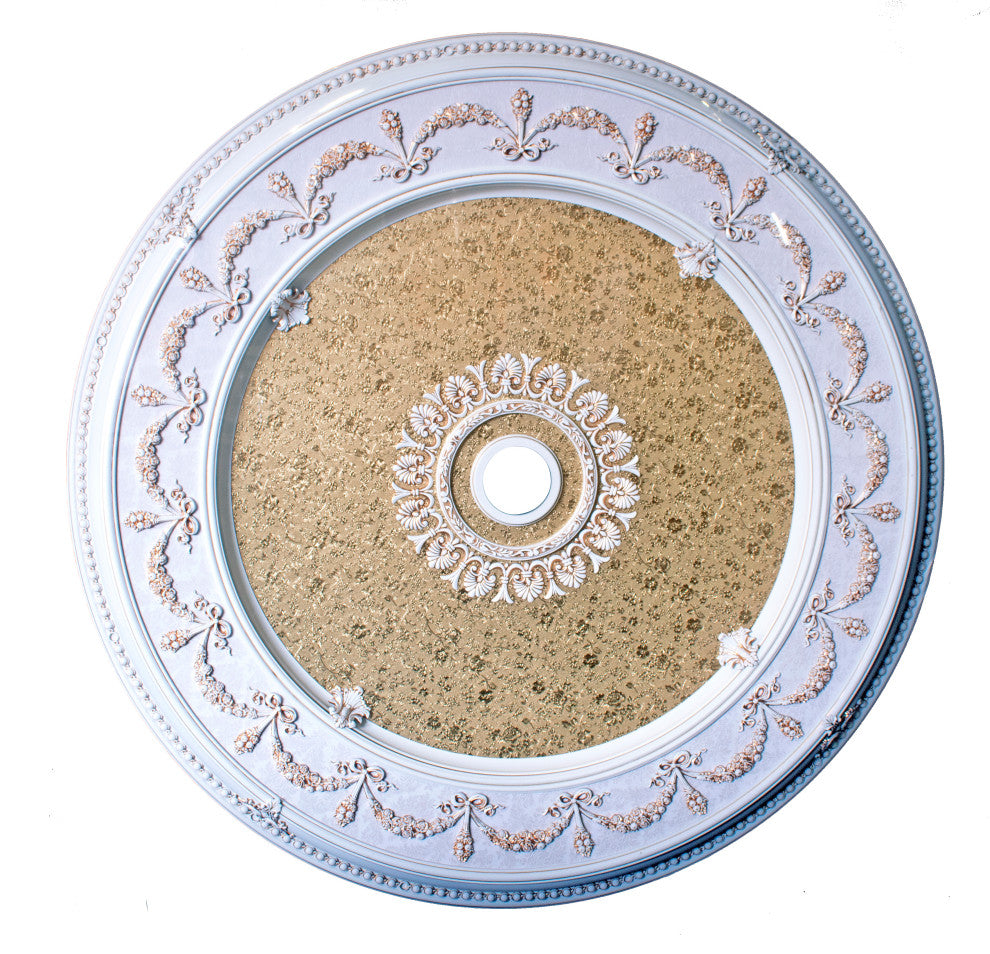 Artistry Lighting, Round 51" Antique White Ceiling Medallion (ART13-CF1-075)