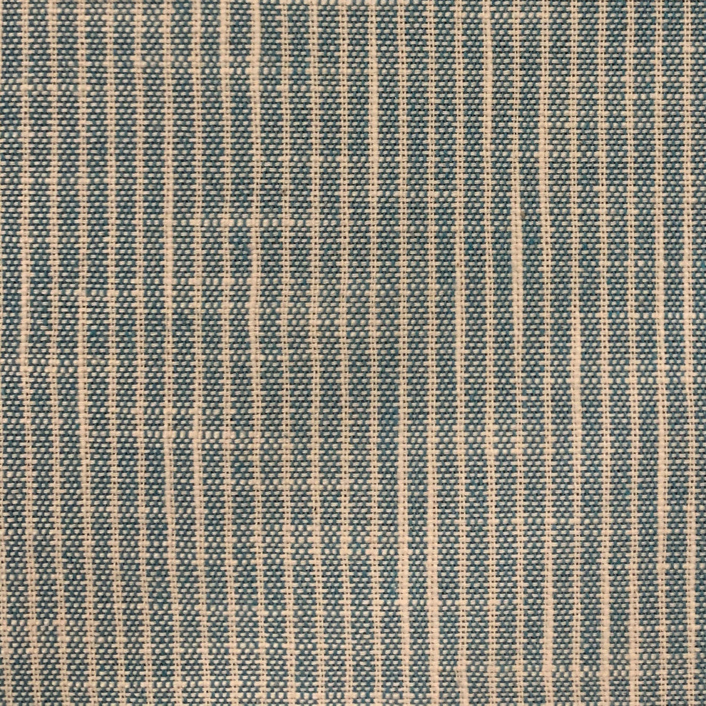 Plutus Blue Simple Stripe Luxury Throw Pillow, 20"x26"