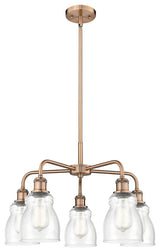Innovations Ellery 5 22.75" Chandelier Antique Copper
