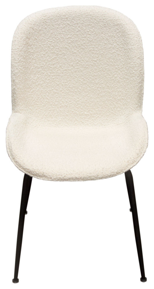 Session 2-Pack Dining Chair in Ivory Boucle by Diamond Sofa