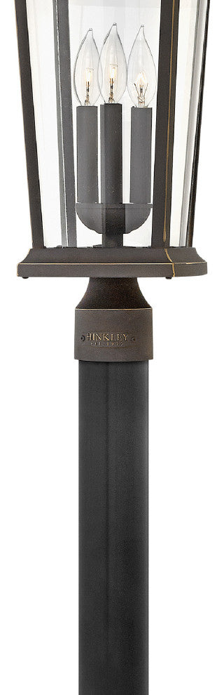 Hinkley Bromley Large Post Top Or Pier Mount Lantern, Oil Rubbed Bronze