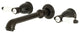 Kingston Brass Two-Handle Wall Mount Bathroom Faucet, Oil Rubbed Bronze