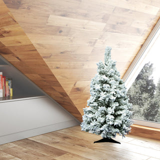 Vickerman 36" x 24" Flocked Alaskan Tree 127 Tips - A806340