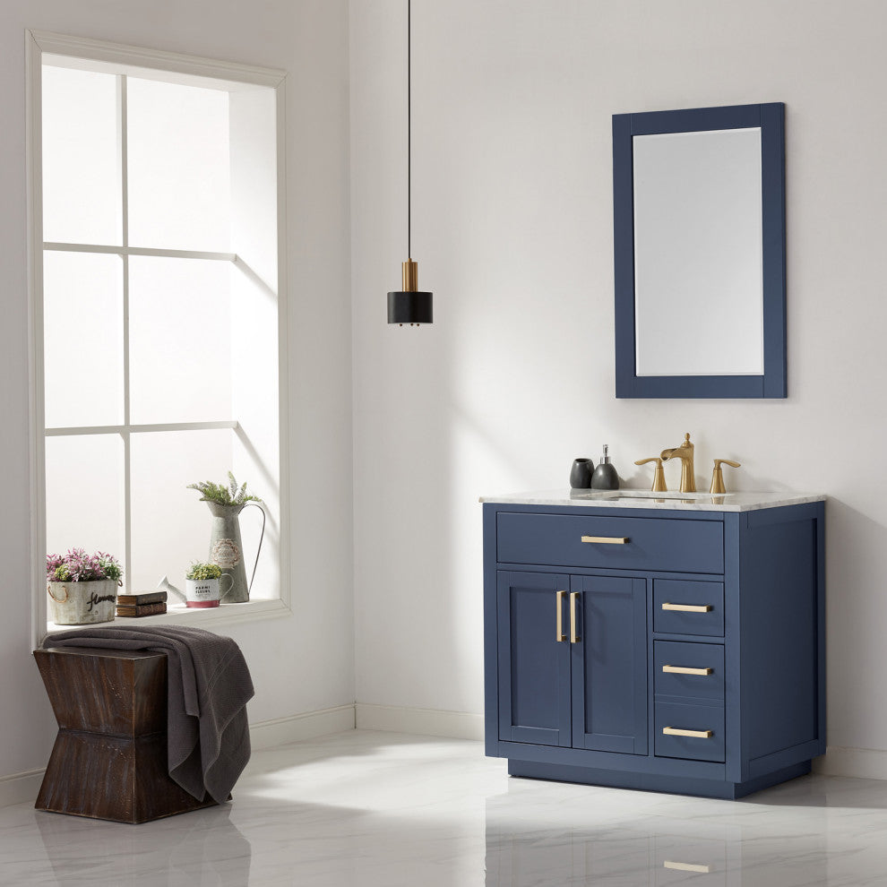 Ivy Bathroom Vanity Set, 36", With Mirror