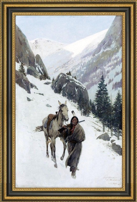 Henry F Farney First Skech for Framed Premium Canvas Print, 18"x27"