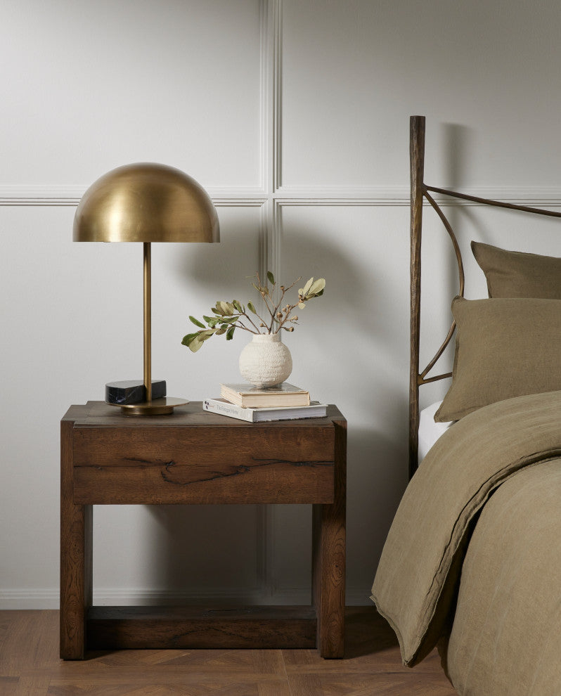 Perrin Nightstand, Rustic Fawn