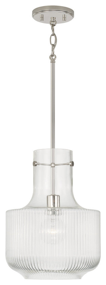 Capital Lighting 345111 Nyla 11"W Abstract Pendant - Matte Black
