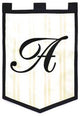 Monogram Garden Flag A border