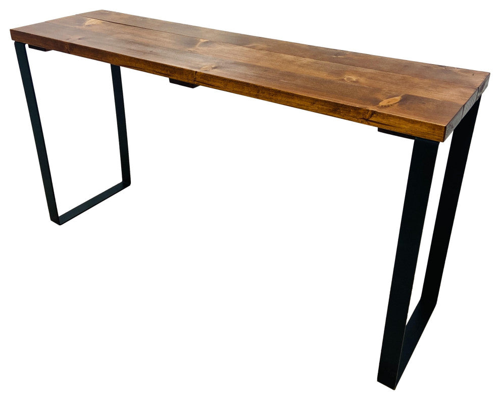 Barn Walls Bedroom Console Table Accent Table, Handcrafted, Foxy Brown, 48" Length