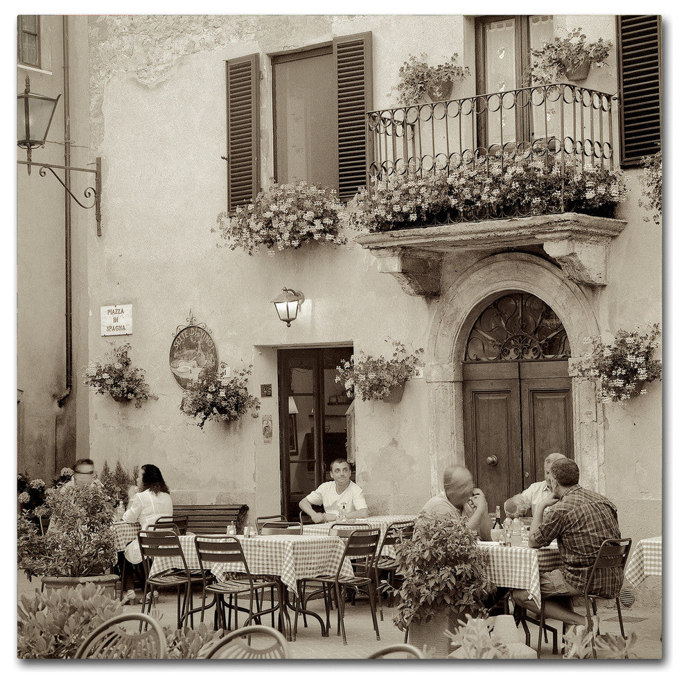 Alan Blaustein ''Tuscany Caffe VI'' Canvas Art, 24x24