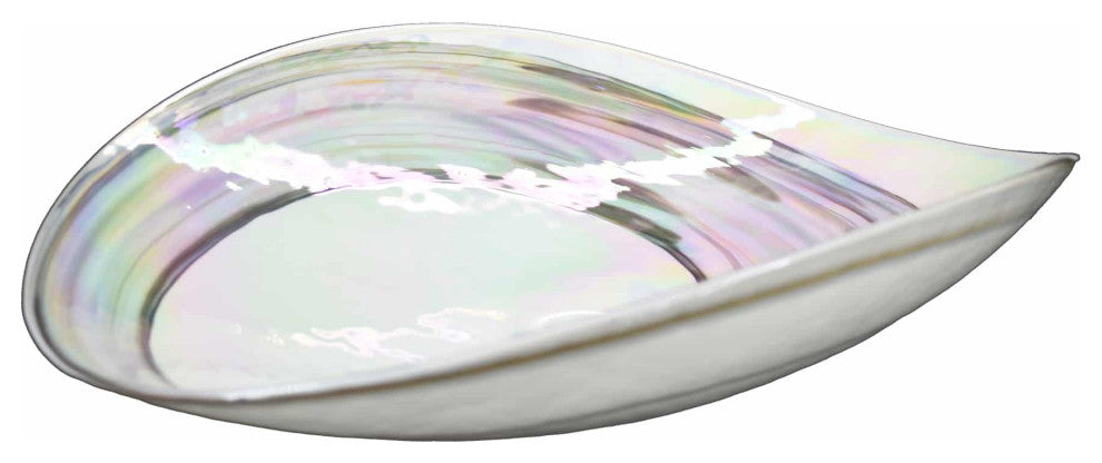 Sorrento Murano Glass Bathroom Sink, Abalone