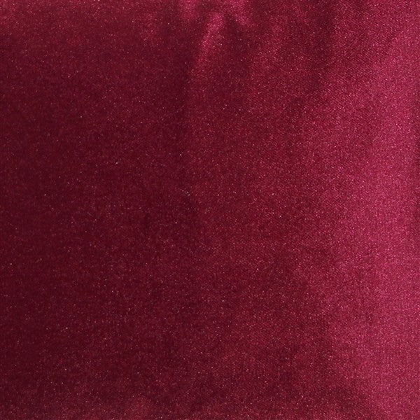 Pillow Decor - Corona Velvet Throw Pillow, Scarlet, 19"x19"