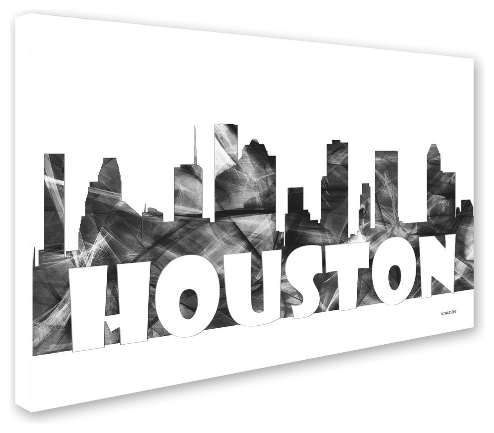 'Houston Texas Skyline Bg-2' Canvas Art, 24x16