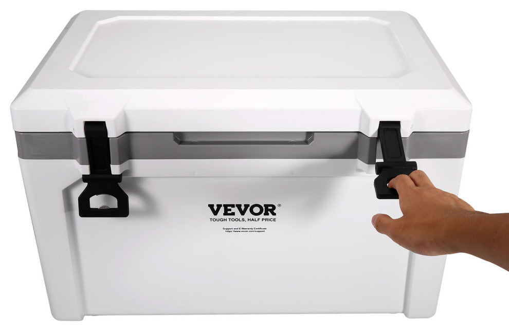 VEVOR Hard Cooler Insulated Portable Cooler Ice Chest, 52 Quart 50-Can Capacity