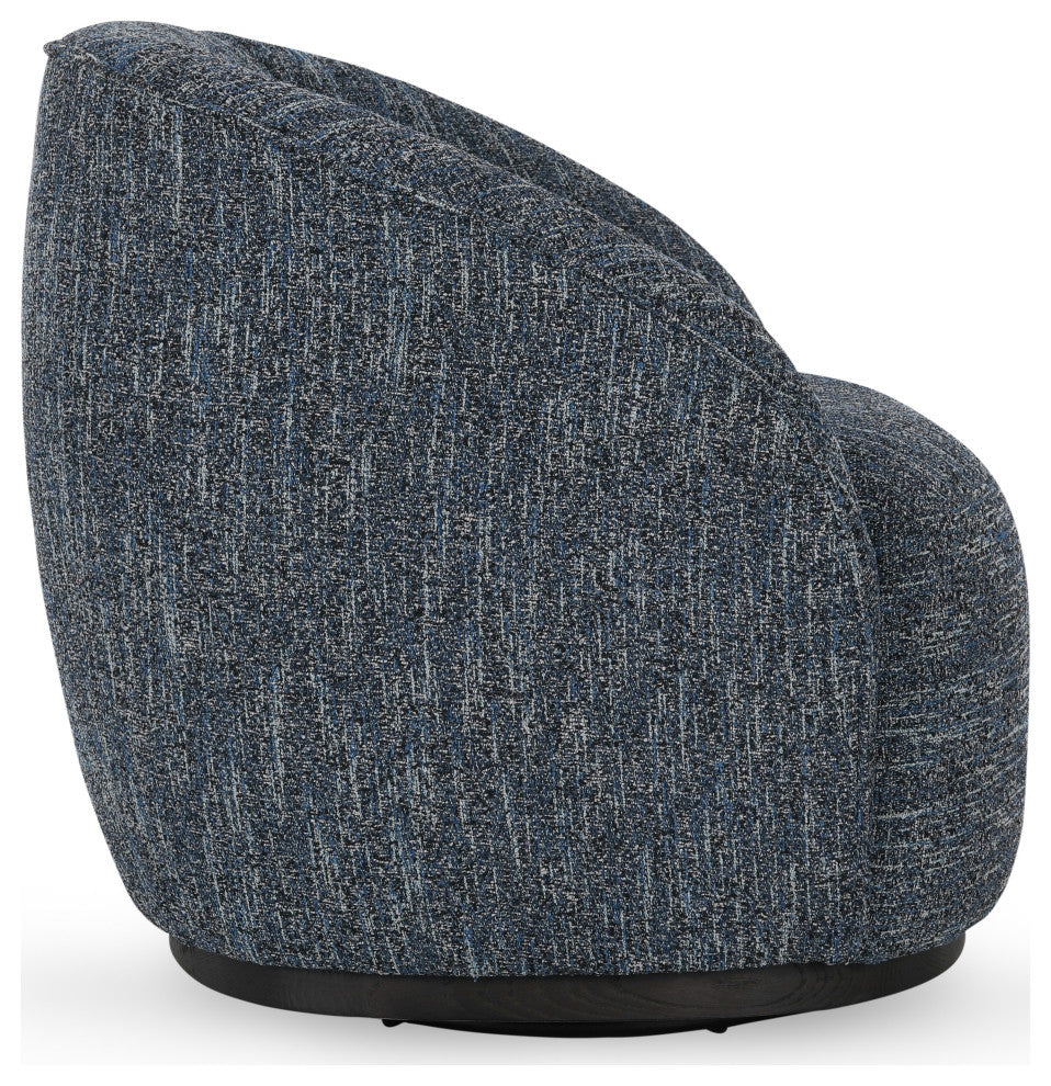 Andrea Swivel Accent Chair Blue