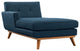 Modern Azure Engage Left-Arm Upholstered Chaise