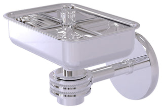 Satellite Orbit One Wall Mount Soap Dish With Dotted Accents, Polished Chrome