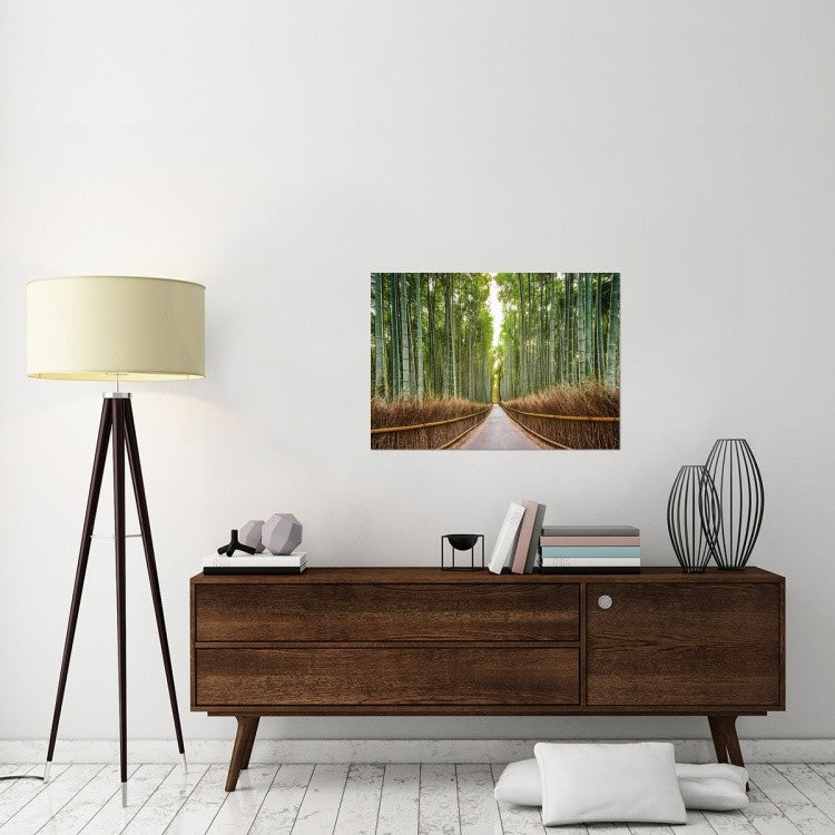 "Bamboo Forest, Kyoto, Japan" Stretched Canvas Giclee by Pangea Images, 36x26"