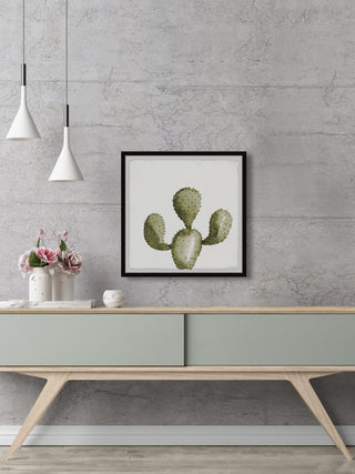 "Cactus Arms" Framed Painting Print, 24x24