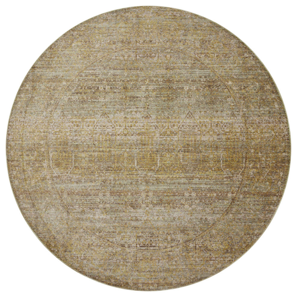 Jean Stoffer x Loloi Bradbury Dove / Gold 11''-6" x 15''-6" Area Rug